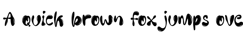 Preview of Cute Bubble Regular font