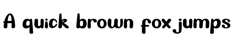 Preview of CUTE FROG Regular font