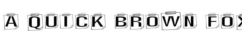 Preview of Cute Notes Regular font