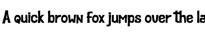 Preview of Cutenes Monster Regular font