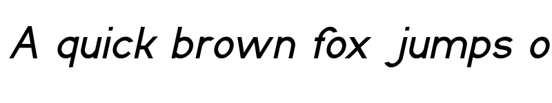 Preview of CYCLE Italic font