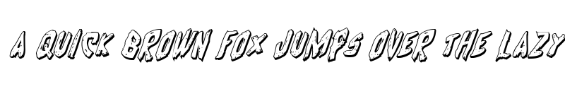 Preview of Cyrus the Virus 3D Italic Italic font