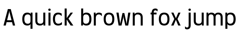 Preview of d Damai Regular font