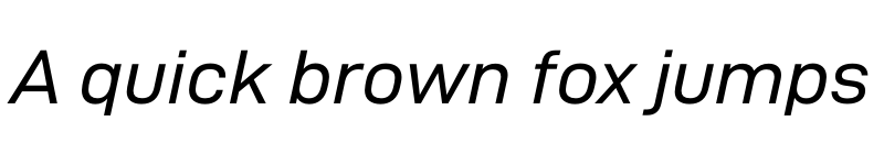 Preview of D-DIN Exp DINExp-Italic font