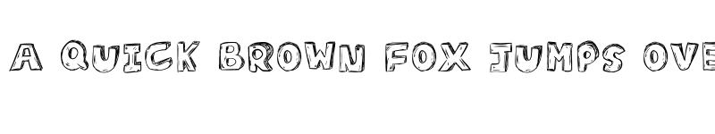 Preview of D Sketch Regular font