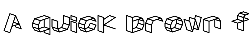 Preview of D3 Craftism Regular font