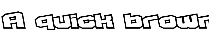 Preview of D3 Egoistism outline extra Regular font