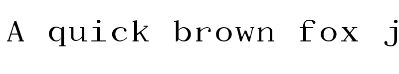 Preview of Dactylographe (Unregistered) Regular font