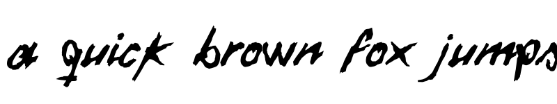 Preview of Daft Font Regular font