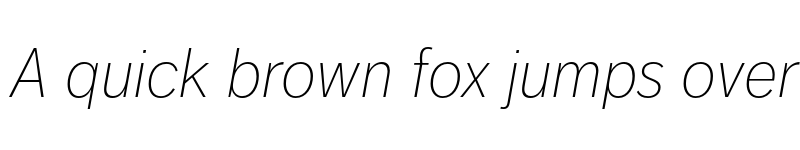 Preview of Dagny Pro Extlight Italic font