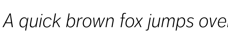 Preview of Dagny Pro Light Italic font