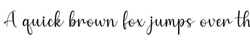 Preview of Dahlia Regular font