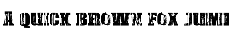 Preview of Damaged Serif Regular font