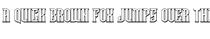 Preview of Damages 3D Regular font