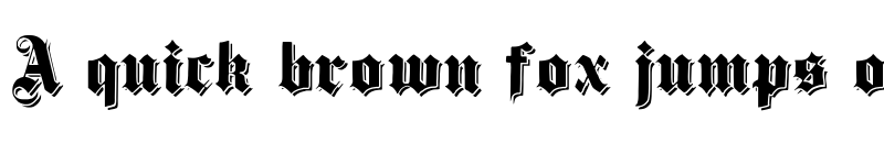 Preview of Dampfplatz Shadow Black font