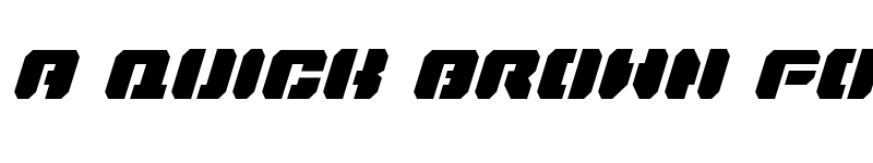 Preview of Dan Stargate Condensed Italic Condensed Italic font