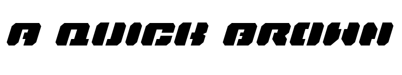 Preview of Dan Stargate Expanded Italic Expanded Italic font