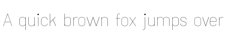 Preview of dana thin font