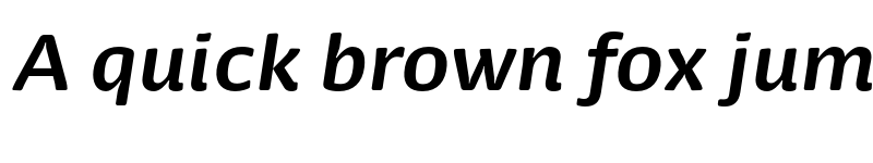 Preview of Dancer Pro Bold Italic font