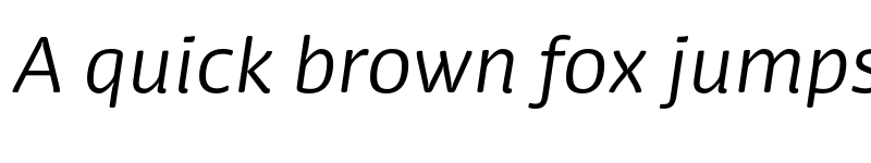 Preview of Dancer Pro Light Italic font