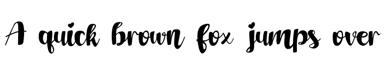 Preview of Dandelion Regular font