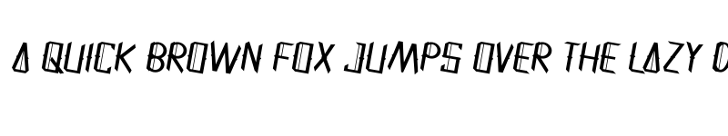 Preview of Dangerous Demo Italic font