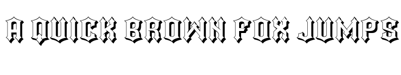 Preview of Darker Hollow Regular font