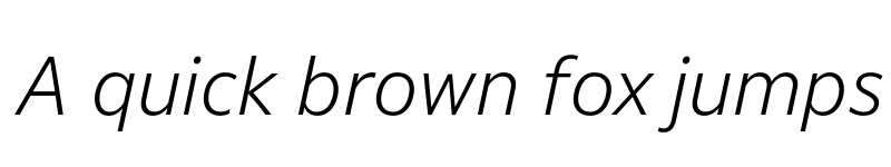 Preview of Darkmode Off CC Light Italic font