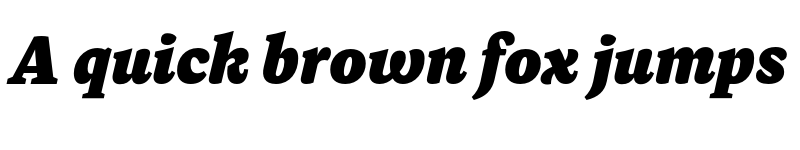 Preview of Dashiell Text Black Italic font