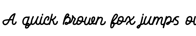 Preview of Dattge Hurty Regular font