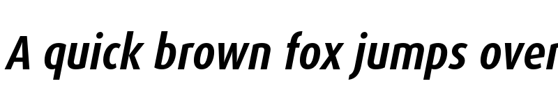 Preview of Dax Pro Cond Bold Italic font