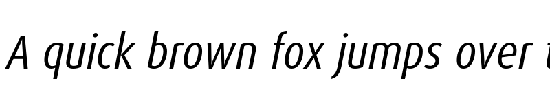Preview of Dax Pro Cond Italic font