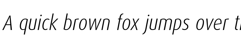 Preview of Dax Pro Cond Light Italic font