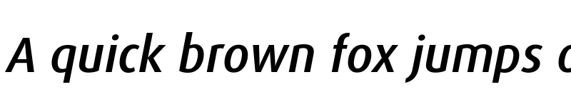 Preview of Dax Pro Medium Italic font