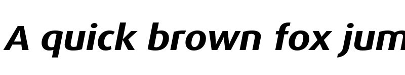 Preview of Dax Pro Wide Bold Italic font