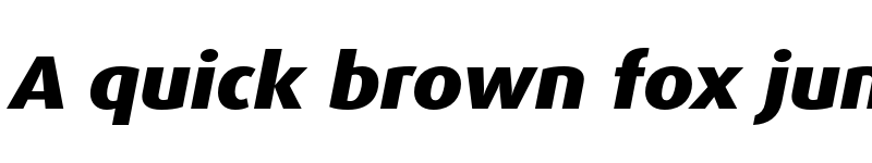 Preview of Dax Pro Wide Extrabold Italic font