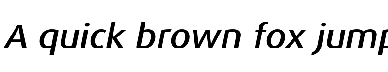 Preview of Dax Pro Wide Medium Italic font