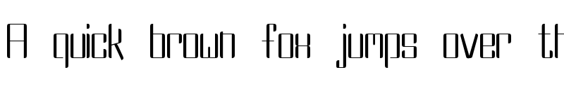 Preview of DBE Fluorine Regular font