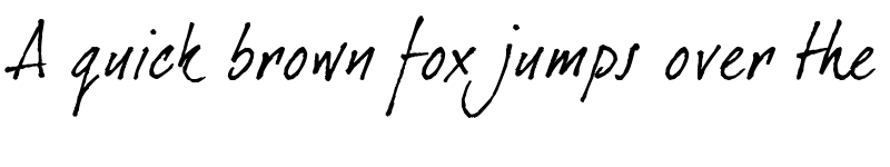 Preview of dearJoe 1 M&S Regular font