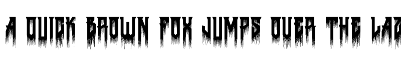 Preview of Death to Metal Regular font