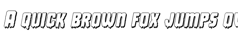 Preview of Deathblood 3D Italic Italic font