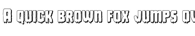 Preview of Deathblood 3D Regular font