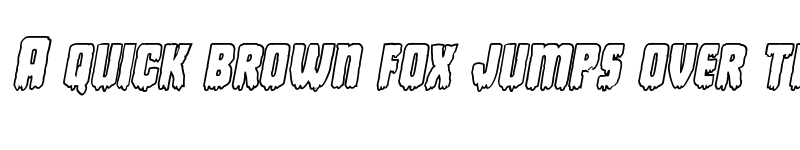 Preview of Deathblood Bold Outline Italic Italic font