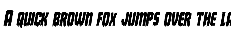 Preview of Deathblood Condensed Italic Condensed Italic font