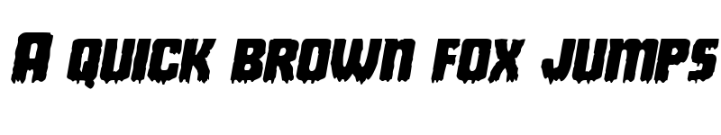 Preview of Deathblood Expanded Italic Expanded Italic font