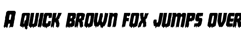 Preview of Deathblood Italic Italic font