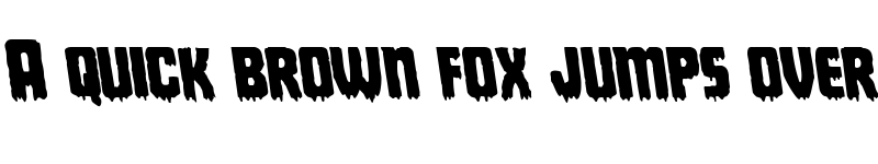 Preview of Deathblood Leftalic Italic font