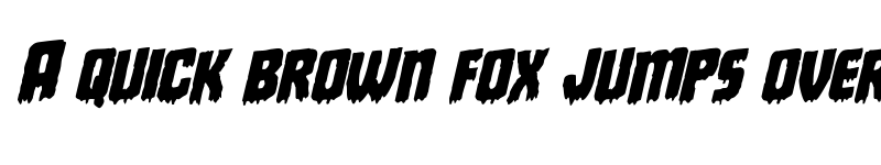 Preview of Deathblood Rotalic Italic font