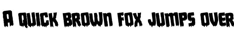 Preview of Deathblood Rotated Regular font