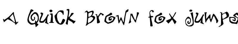 Preview of debjagged Medium font